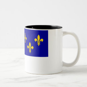Île-de-France flag Two-Tone Coffee Mug