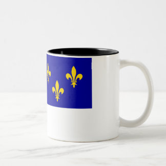 Île-de-France flag Two-Tone Coffee Mug