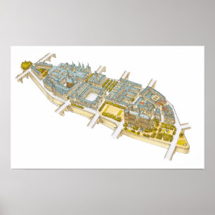 Ile-de-la-Cite. Paris France Poster