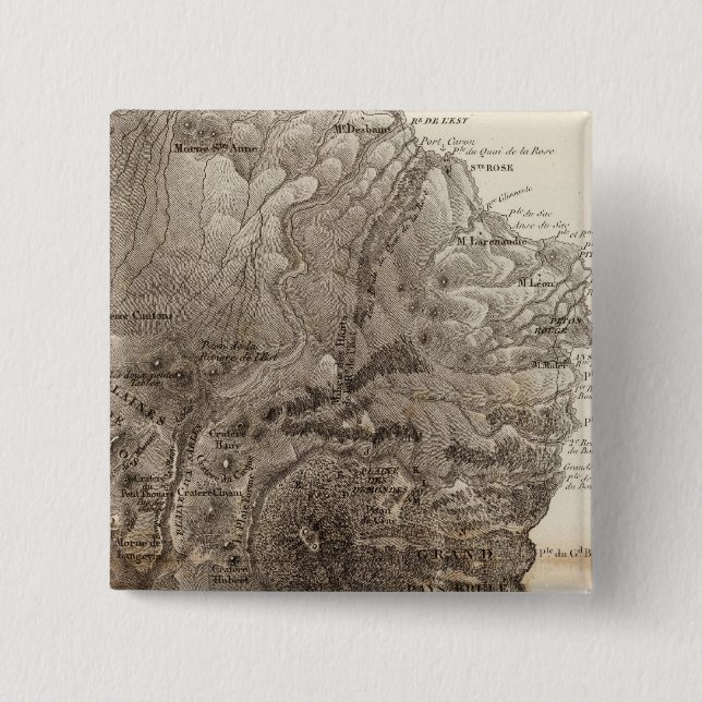 Ile de Mascareigne 15 Cm Square Badge (Front)
