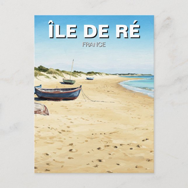 Île de Ré France Travel Postcard (Front)