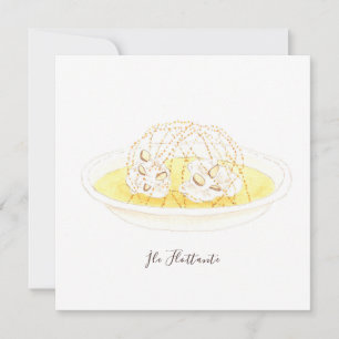 Île Flottante watercolor Card