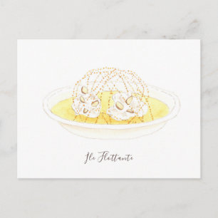 Île Flottante watercolor Postcard