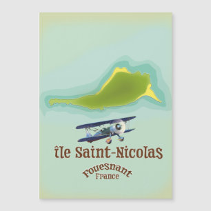 île Saint-Nicolas Fouesnant France map
