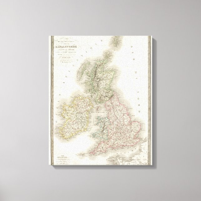 Iles Britanniques - British Isles Canvas Print (Front)