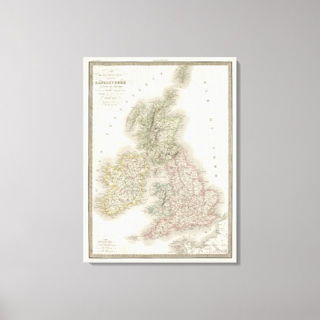 Iles Britanniques - British Isles Canvas Print (Front)