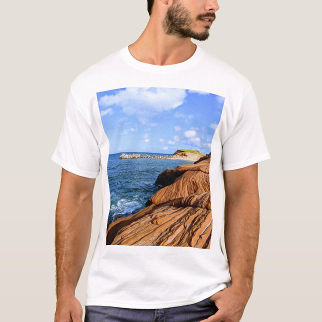 Iles de la Madeleine Coastline T-Shirt (Front)