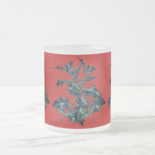 Ilex - Holly - Stechpalme - Christdorn - Glühwein Frosted Glass Coffee Mug