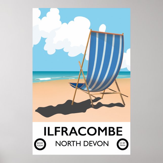 Ilfracombe North Devon travel poster (Front)