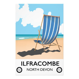 Ilfracombe North Devon travel poster