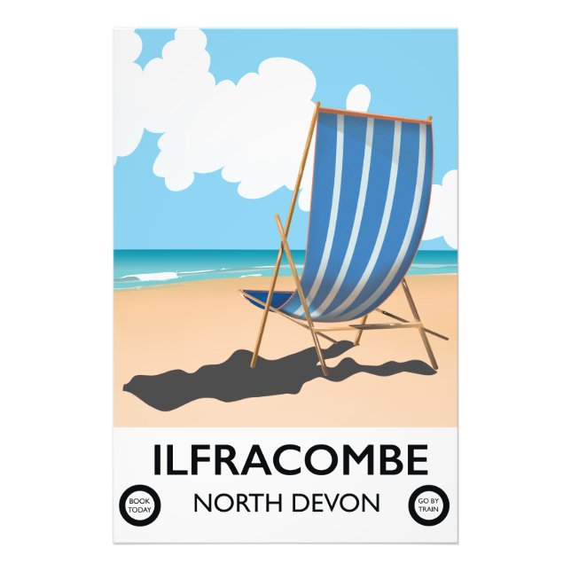 Ilfracombe North Devon travel poster (Front)