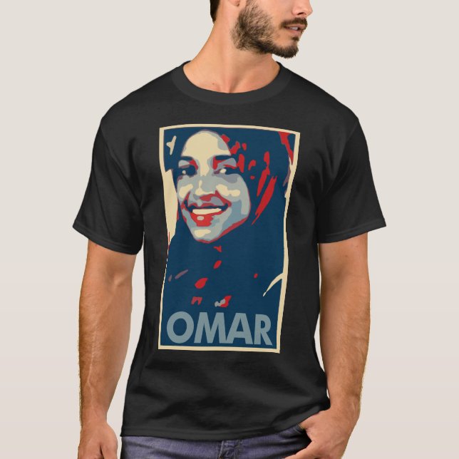 Ilhan Omar Poster Political Parody T-Shirt (Front)