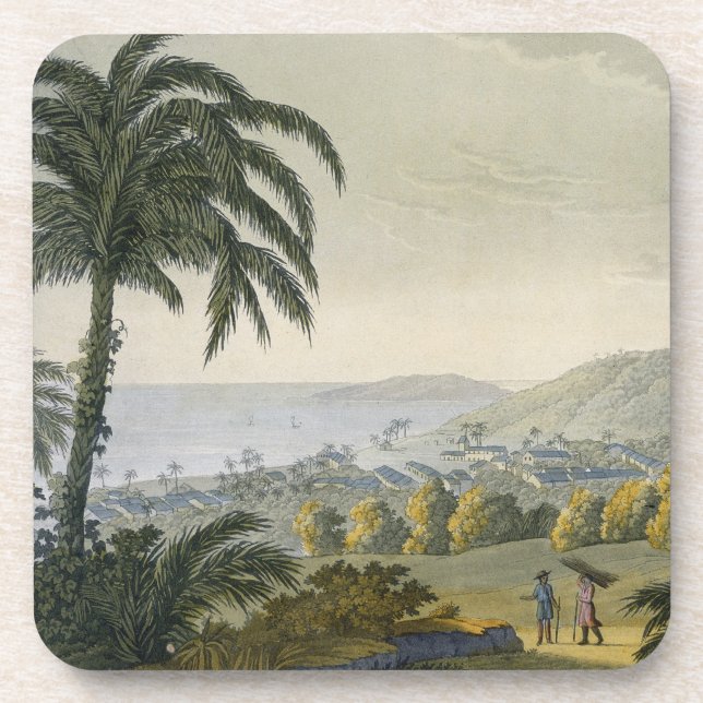 Ilheus (colour engraving) coaster (Front)