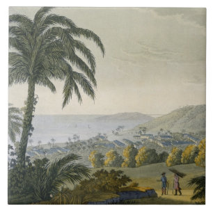 Ilheus (colour engraving) tile