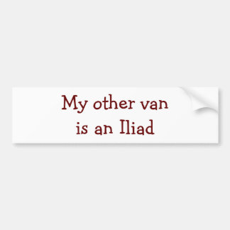 Iliad bumper sticker for Odyssey 