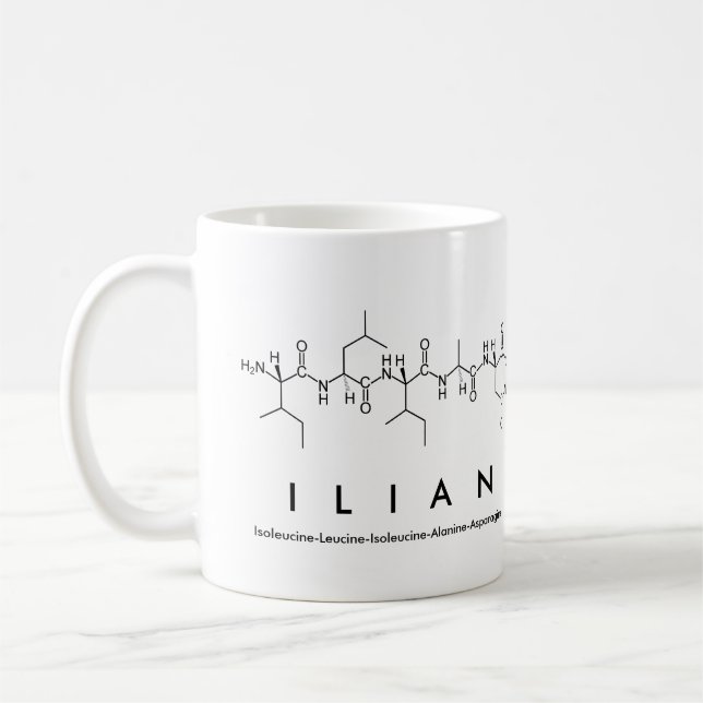 Ilian peptide name mug (Left)