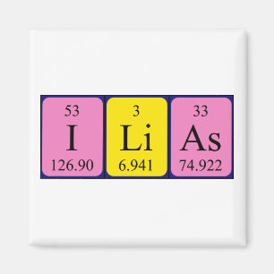 Ilias periodic table name magnet