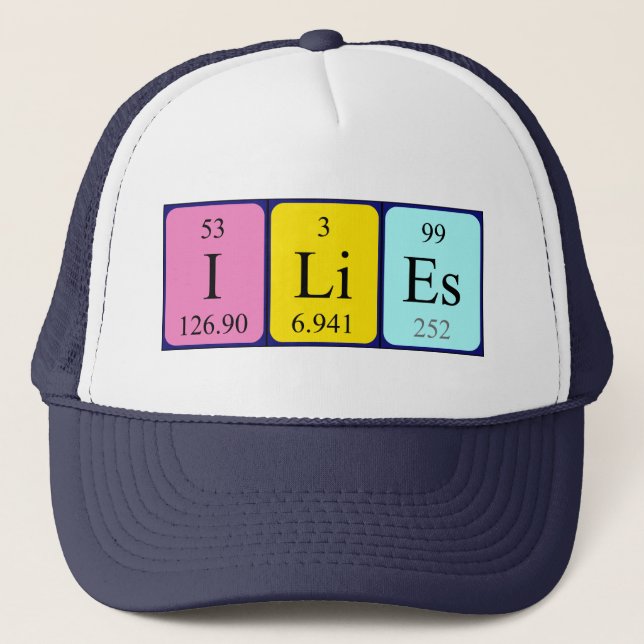 Ilies periodic table name hat (Front)