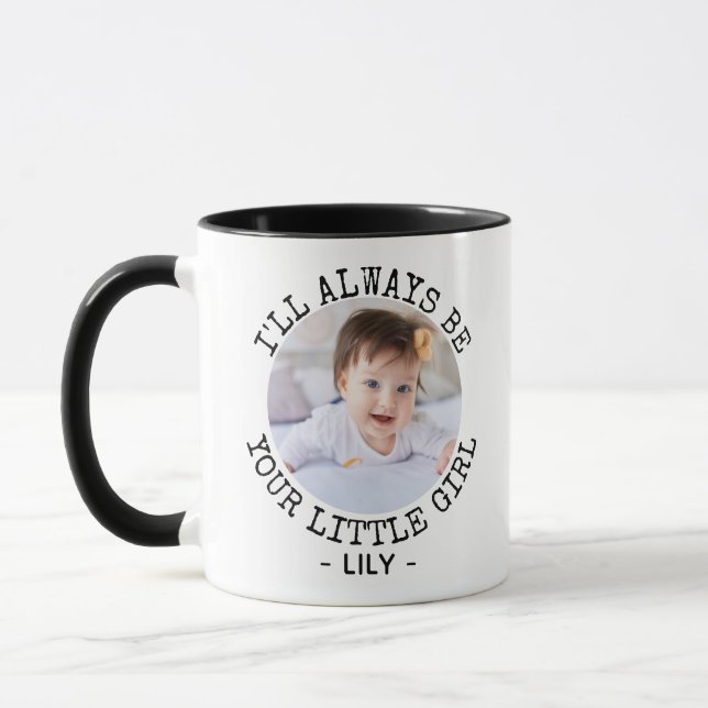 I'll Always Be Your Little Girl Christmas Mum Baby Mug (Left)