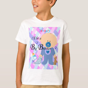 I'll be a Big Brother, January Boys T-shirt