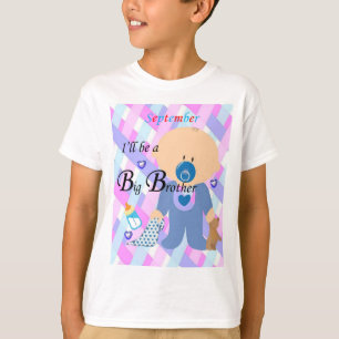 I'll be a Big Brother, September Boys T-shirt