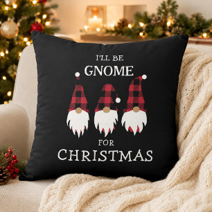 I'll be Gnome for Christmas Cushion