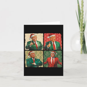 I'll Be Home For Christmas Funny Trump Xmas Santa  Card