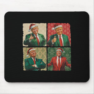 I'll Be Home For Christmas Funny Trump Xmas Santa Mouse Mat
