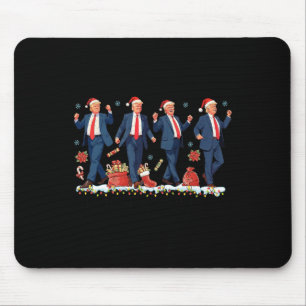 I'll Be Home For Christmas Santa Trump Dance Xmas Mouse Mat