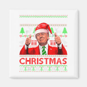 Ill Be Home For Christmas Santa Trump Xmas Pajama Magnet