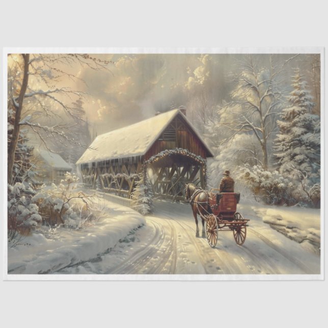 I'll be home for Christmas Tissue Paper (Front)