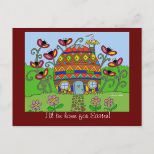 I'll be Home for Easter! Holiday Postcard