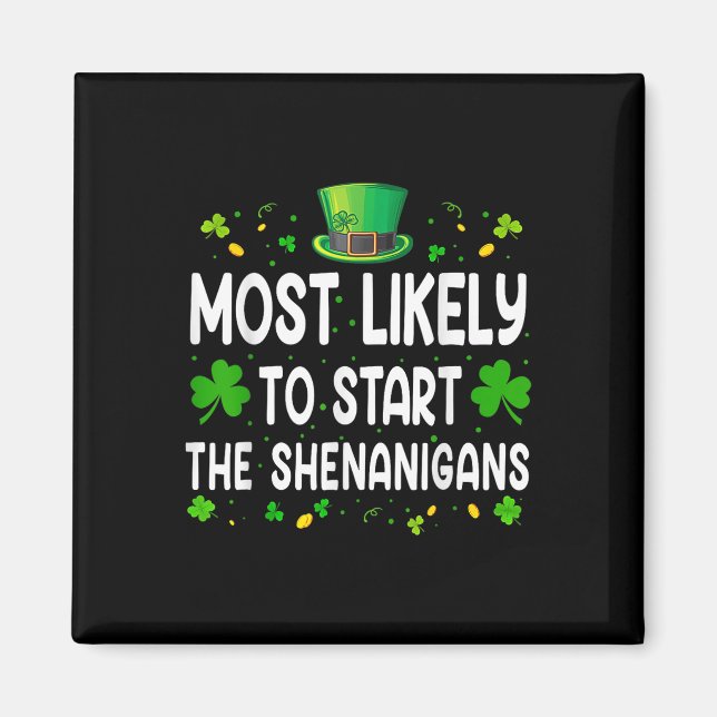 Ill Be Home For Shenanigans Trump Funny St Magnet (Front)