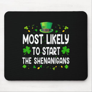 Ill Be Home For Shenanigans Trump Funny St Mouse Mat