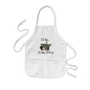 I'll Be in My Office Garden Kids Apron