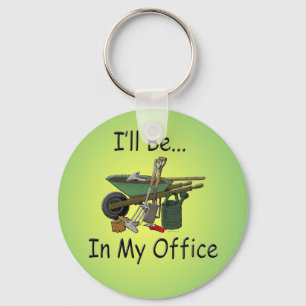 I'll Be In My Office Key Ring