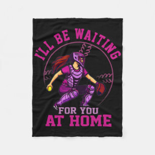 I'll Be Waiting For You At Home Softll Catcher Art Fleece Blanket