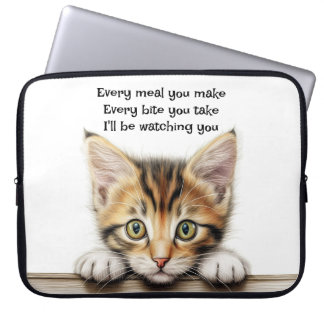 I'll be Watching You Funny Cat Electronics Bag