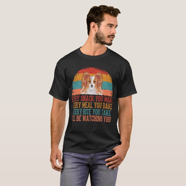 I'LL Be Watching You Papillon T-Shirt (Front Full)
