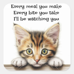 I'll be Watching You  Square Sticker