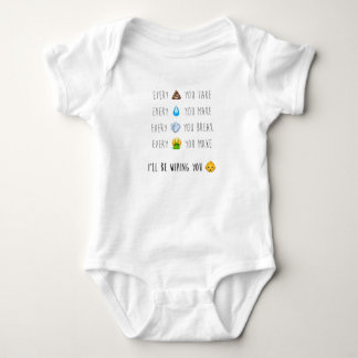 I'll be wiping you: Every Breath You Take parody Baby Bodysuit