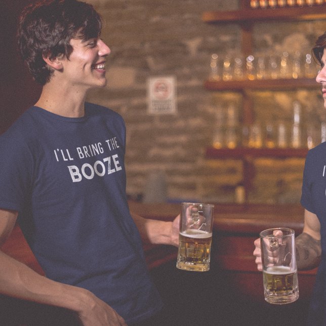 "I'll Bring The Booze" Wedding Party T-Shirt (Creator Uploaded)