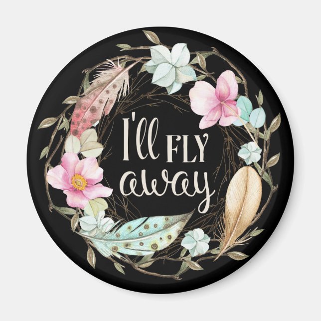 I'll Fly Away - Christian Hymn Magnet (Front)