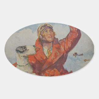 I'll Fly Away Oval Sticker