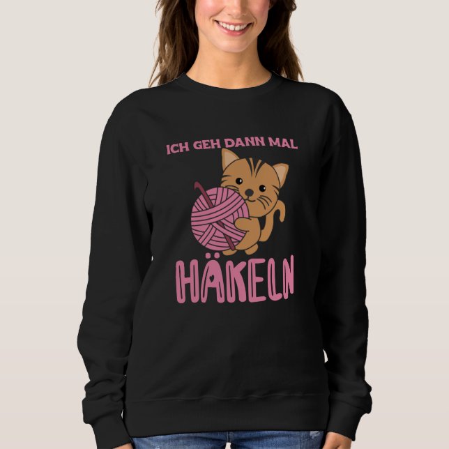 I'll Go Crochet Cute Cat With Wool Sweatshirt (Front)