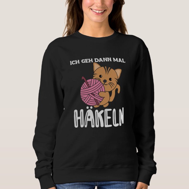 I'll Go Crochet Cute Cat With Wool Sweatshirt (Front)