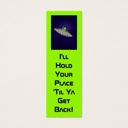 I'll Hold Your Place bookmark Mini Business Card