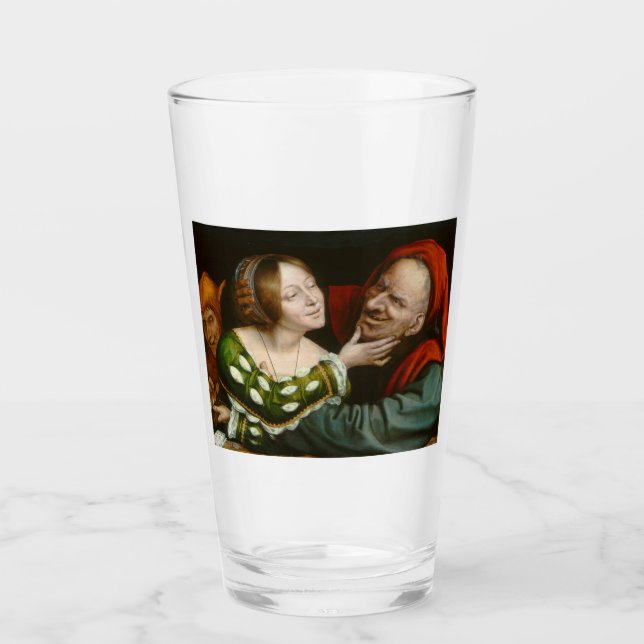 Ill-Matched Lovers (by Quentin Massys) Glass (Front)