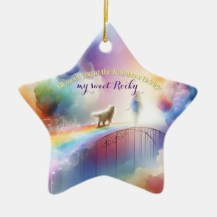 I'll meet you at the Rainbow Bridge Ceramic Tree Decoration