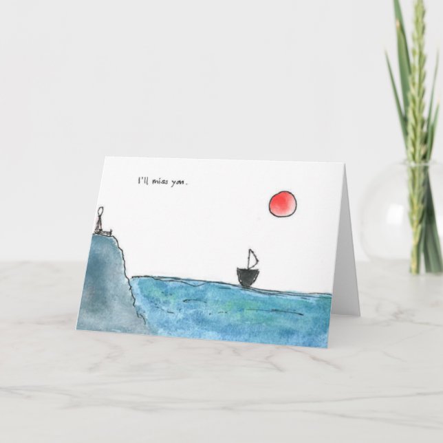 I'll miss you card (Front)